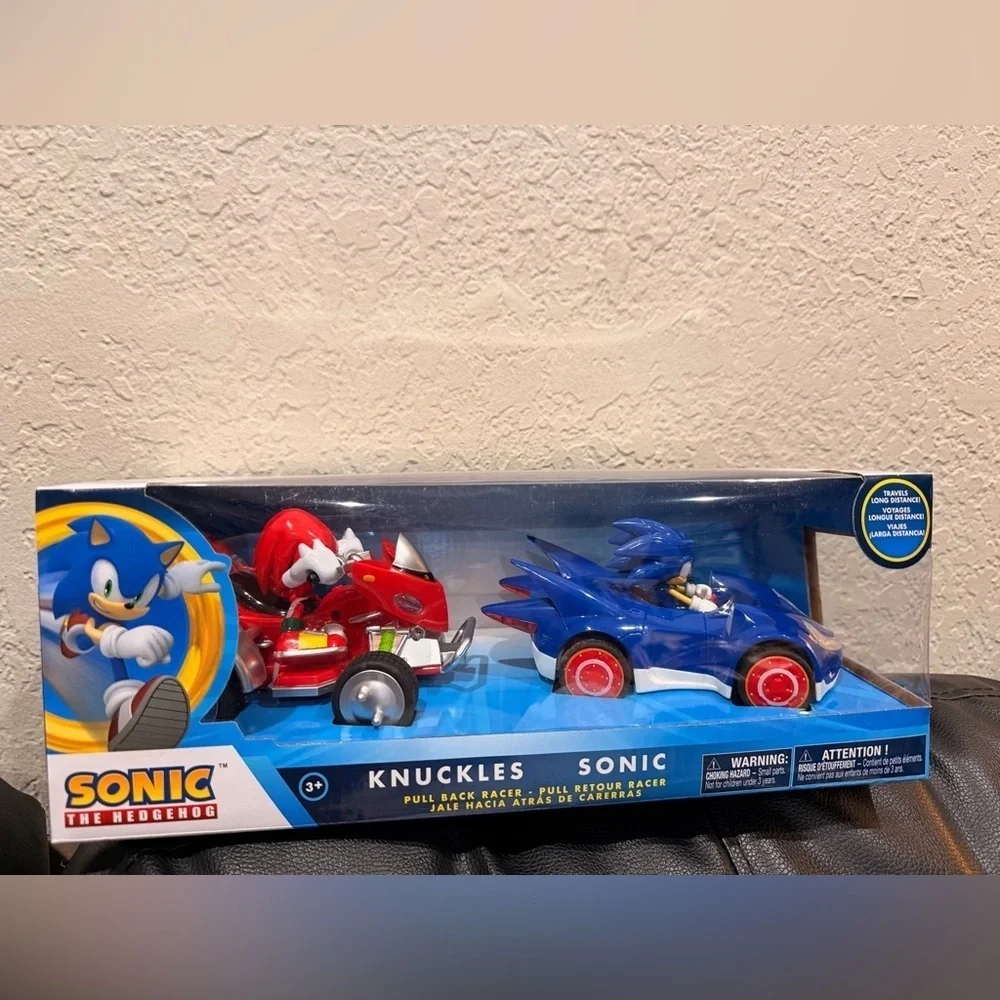 Sonic The Hedgehog Pullback Racers Sonic & Knuckles Vehicle 2-Pack